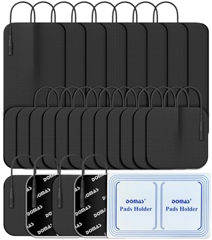 DOMAS 24 Pack 2x2&2x4 TENS Pads with Pad Holder, for TENS 7000